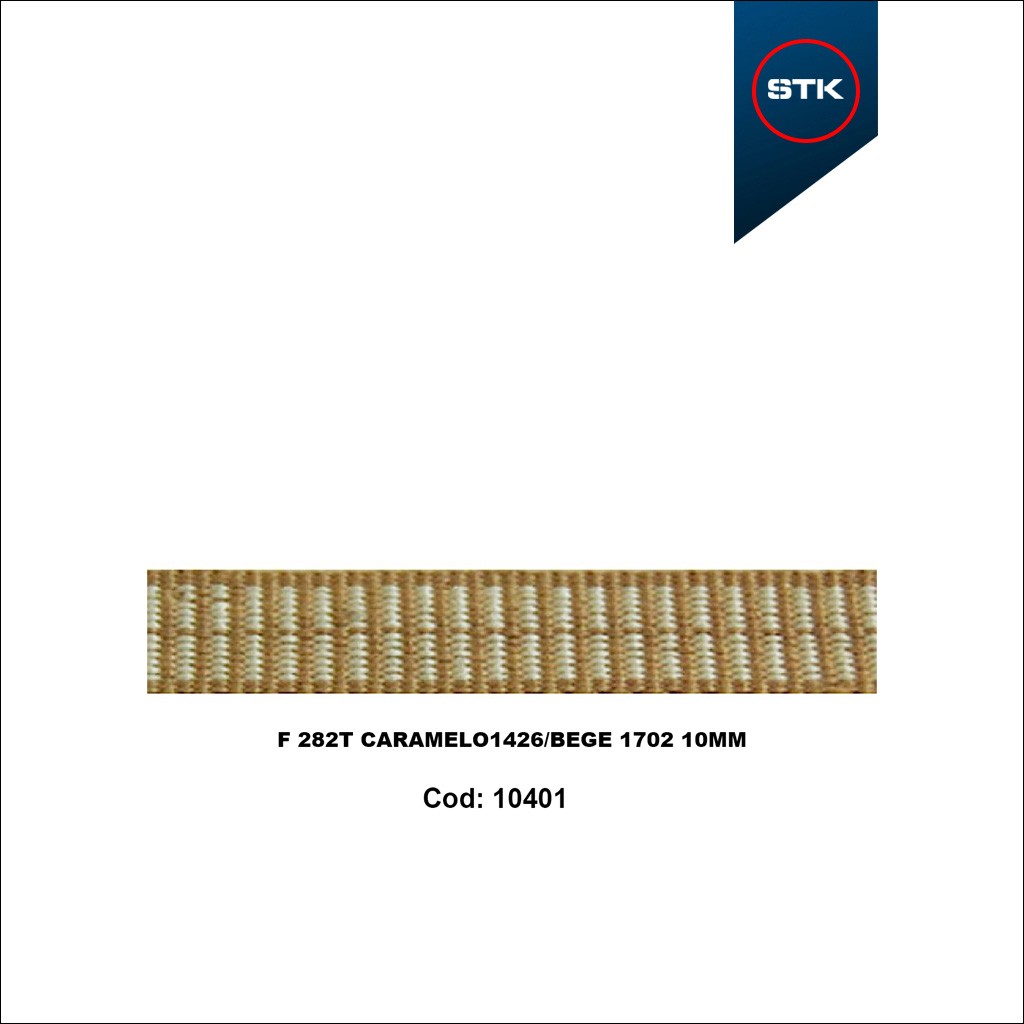 FITA 282  10MM CARAMELO / BEGE