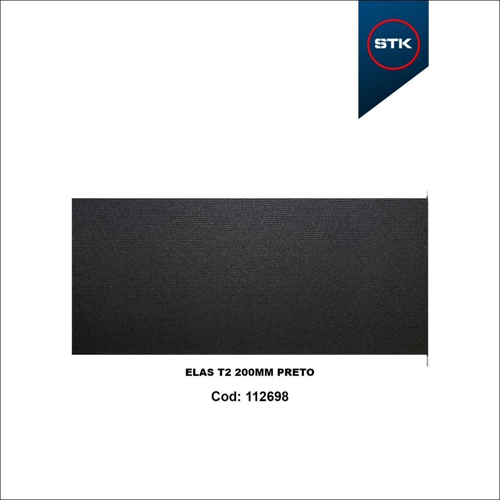 ELÁSTICO STK 187 T2 200MM PRETO