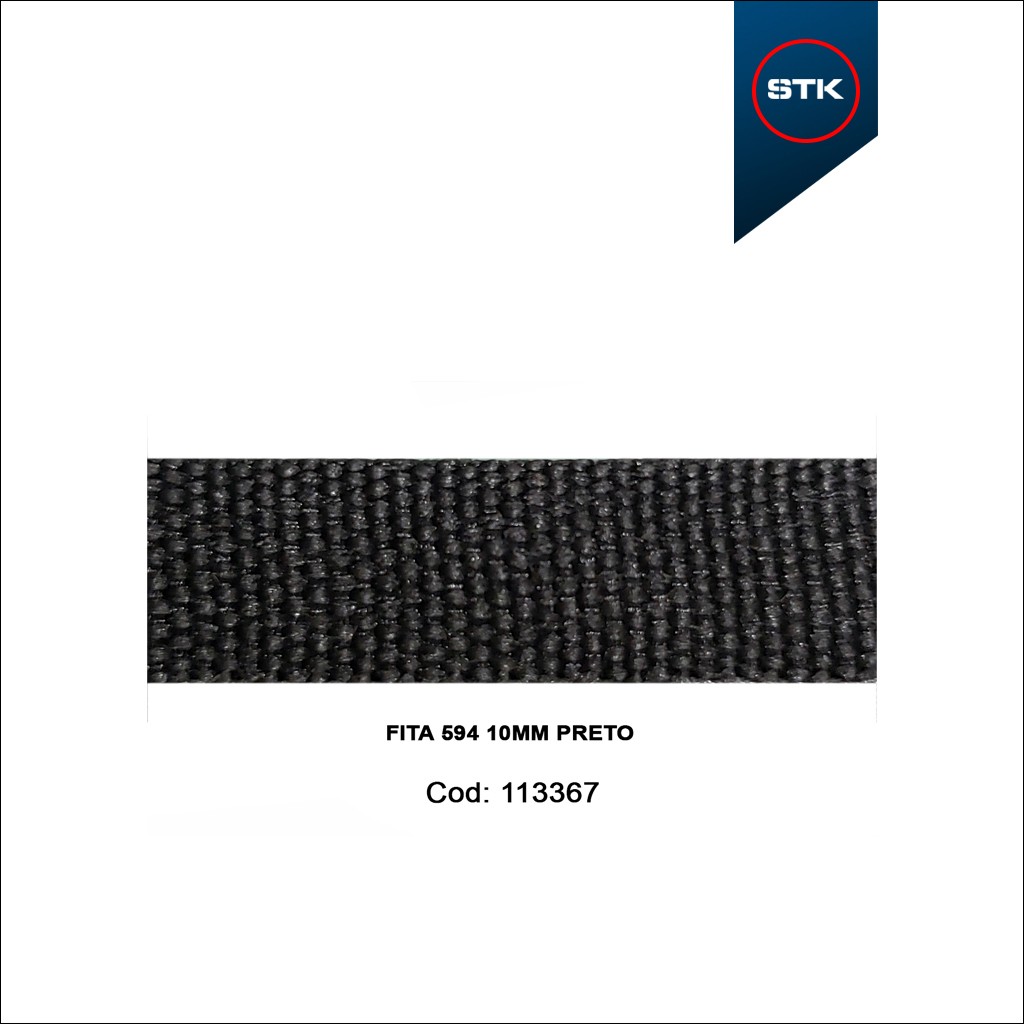 FITA 594 10MM PRETO