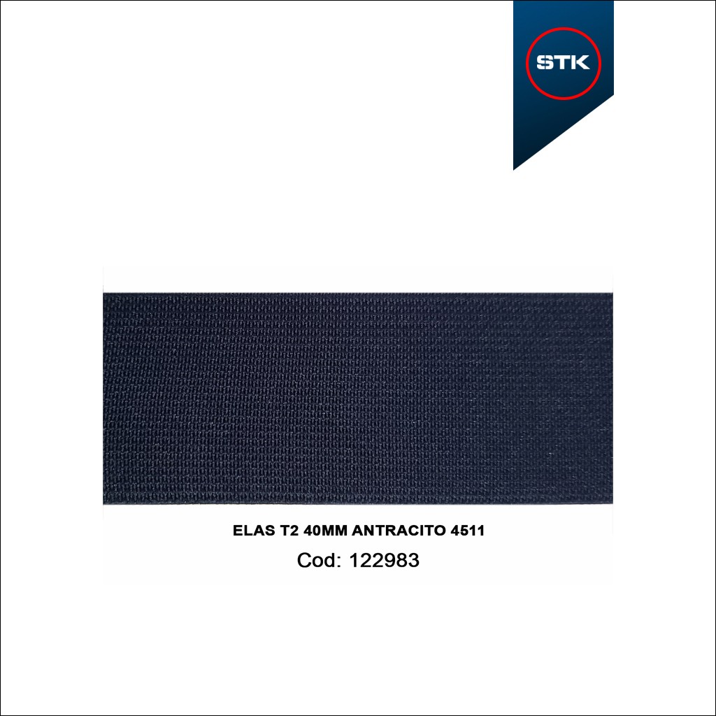 ELÁSTICO STK 187 T2 40MM ANTRACITO  4511