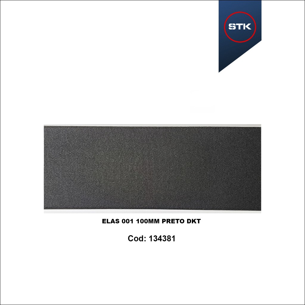 ELÁSTICO STK 168 001 100MM PRETO