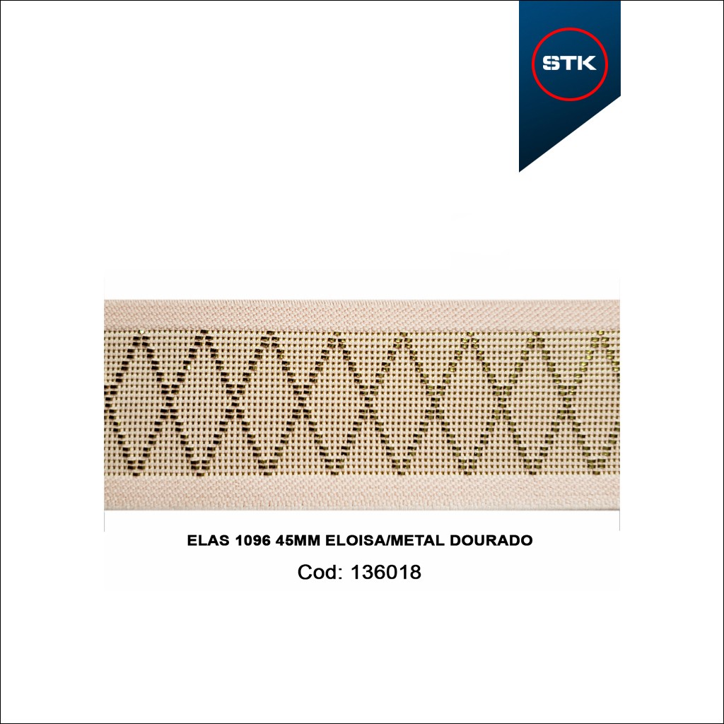 ELÁSTICO STK 1096 45MM ELOISA / METAL DOURADO