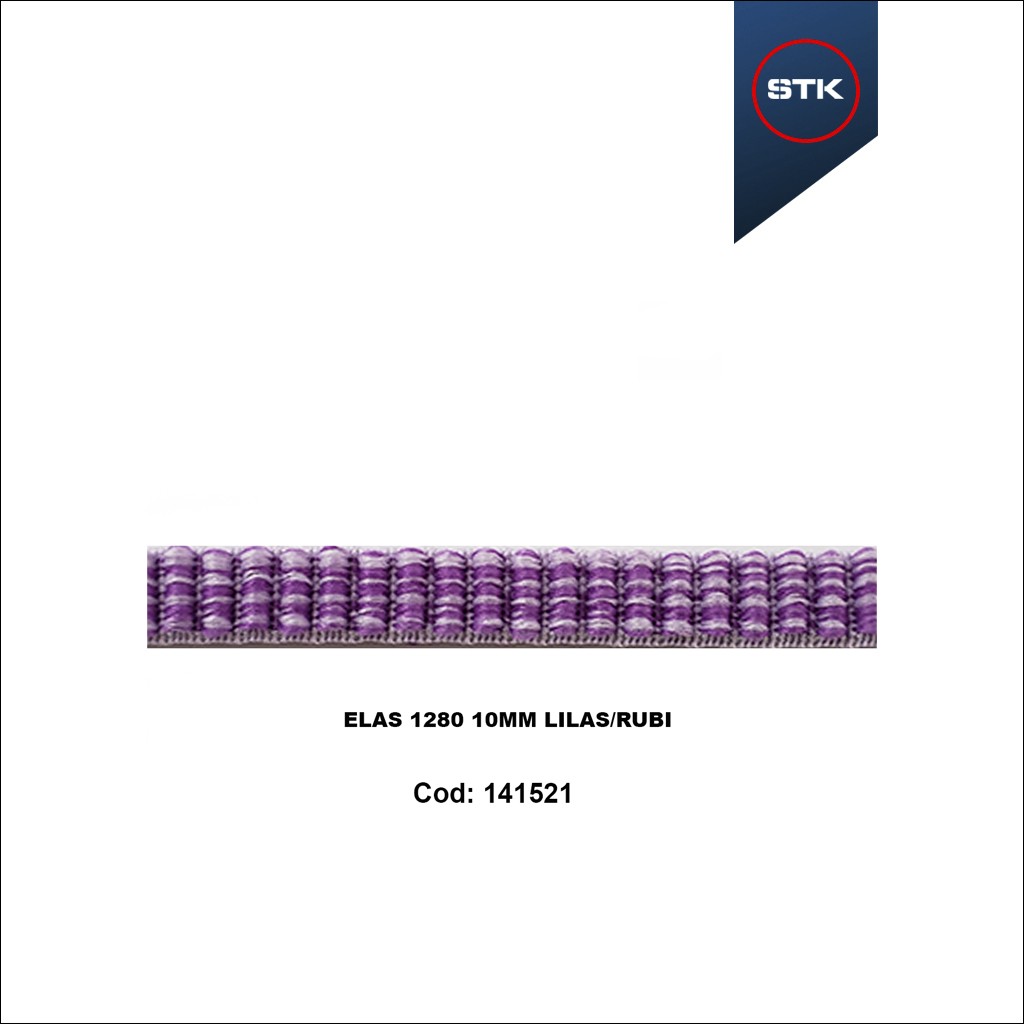 ELÁSTICO STK 1280 10MM LILAS / RUBI