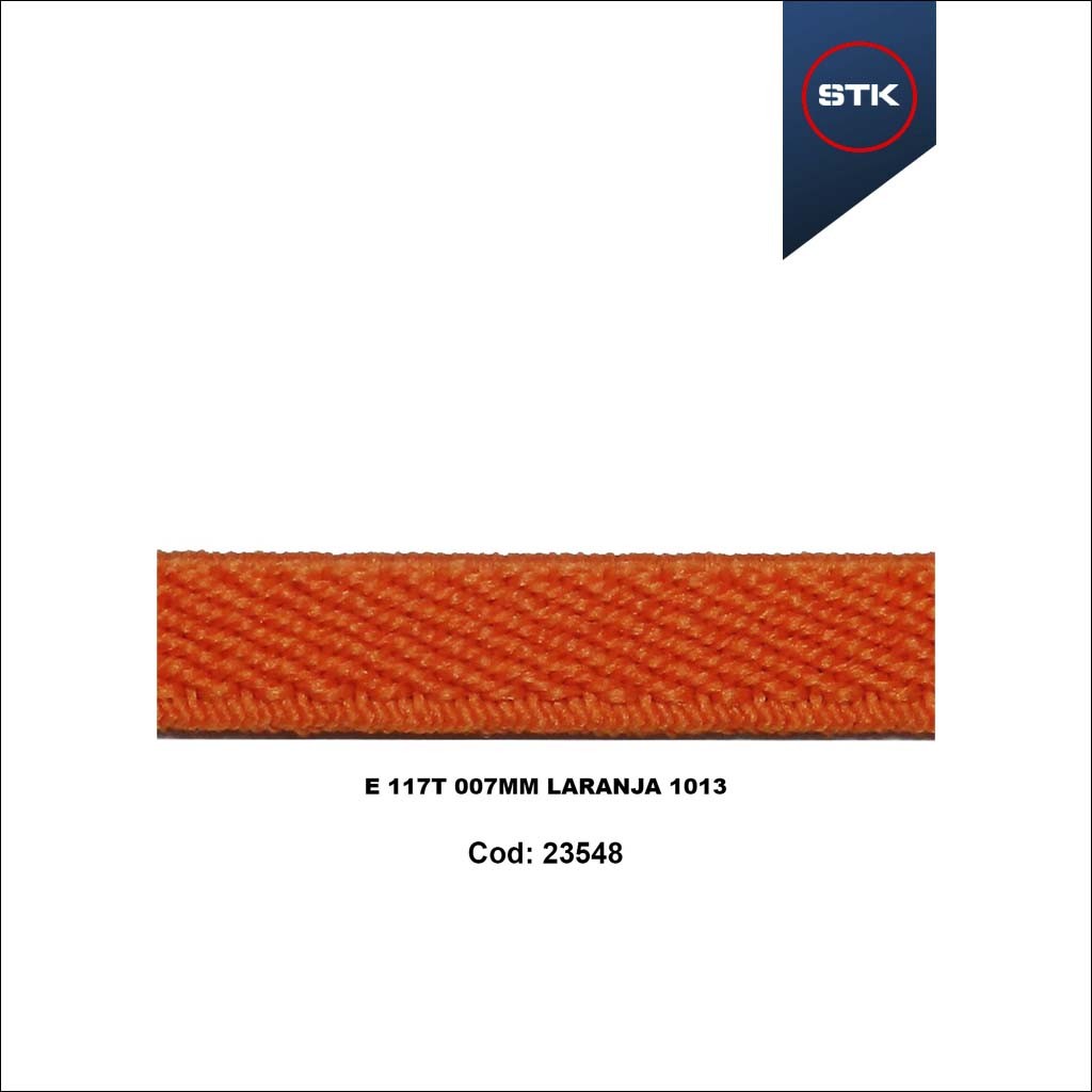 ELASTICO 117T 07MM LARANJA 1013